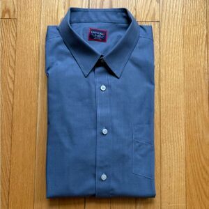 UNTUCKit Men’s Long Sleeve Dress Shirt Wrinkle Free Slim Fit 2XL Blue Checks